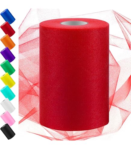 Weicher Tüllstoff Mit Ombré-Farbverlauf | 3 Farben (blau/rot/gelb), 145 Cm Breit | Meterware Für Röcke, Kostüme & Deko
