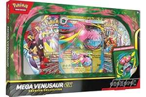 Pokémon TCG: Mega Venusaur ex Premium Collection (1 Foil Promo Card, 1 Oversize Lenticular Promo Card & 8 Booster Packs)