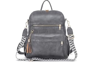 Vividora PU Leder Rucksack Damen,Elegant 2 in 1 Rucksack Handtasche Umhängetaschen Damen Modern Wasserdichte Anti-Diebstahl Cityrucksack Reisetasche mit Verstellbarem Handtaschengurt