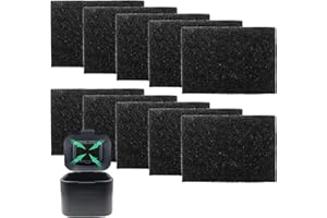 Mrltau 10 cubos de basura orgánicos para cocina, filtro de carbón (95 x 70 mm), filtro de carbón activo para cubo de basura Joseph Joseph, accesorios para cubos de basura orgánicos, cubo de compost,