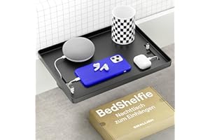 ‎BEDSHELFIE BedShelfie Nachttisch Zum Einhängen Bettablage für Schlafsaal, Etagenbett und Obere Etagenbett, Essentials, Nachttischablage, zum Anklippen, schwebender Schreibtischablage, Nachttisch-Aufbewahrung