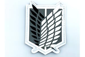 SUDOPO HUNMT Patch Nation Shingeki No Kyojin Attack On Titan Recon Corps Nero Cosplay Airsoft PVC Toppa