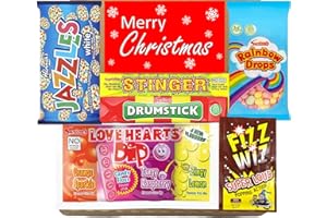Christmas Sweets. Rad Retro Sweets Gift Box. Christmas Stocking Fillers for Kids, Boys, Girls, Men, and Women Alike