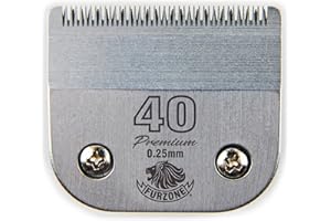 Furzone Lame de Rechange pour Chien - Taille 40 Lame 1/100", fabriquée en Acier Japonais très résistant, Compatible avec la Plupart des tondeuses Andis, Oster et Wahl A5