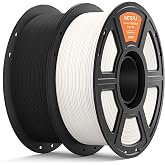 ELEGOO Matte PLA Filament 1.75 2kg Black and White | Dimensional Accuracy +/- 0.03mm, 3D Filament Spool, for Most 3D Printers