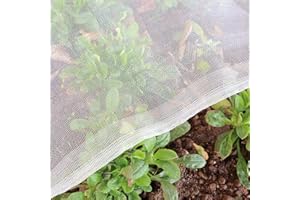 GARDEN TAILOR Vegetable Protection Net Garden Insect Net: 1.5 x 5 m Culture Protection Net Fine Mesh Plant Protection Net Tunnel for Pests Cherry Fruit Fly Cabbage Flies White