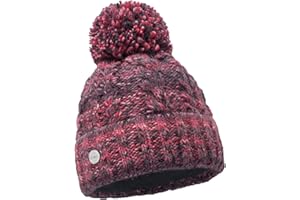 ELIMELI Damska zimowa czapka ciepła czapka z dzianiny czapka zimowa z pomponem Slouch Beanie damska zimowa czapka z pomponem wyprodukowana w UE, wybór kolorów 19005