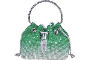 TOPALL Clutch Glitzer Damen,Silber Abendtasche,Handtasche Diamant Tasche Schultertasche Silber Elegante mit Reißverschluss, Strasssteine Clutches Brieftaschen Umhängetasche für Party Freizeit Date