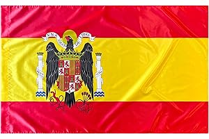 Durabol Bandera de España Escudo Aguila de San Juan Española Preconstitucional 150 x 90 cm Satén (1938-1945)