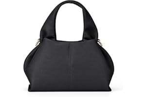 CHAMAIR Kleine Handtasche Damen Umhängetasche Ledertasche Damen-Henkeltaschen Dumpling Crossbody Bag Moden PU Leder Geldbörse Handtaschen mit Abnehmbarer Schultergurt