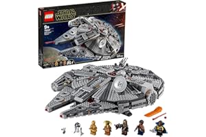 LEGO Star Wars Faucon Millenium Jeu de Construction pour Enfants, Garçons et Filles, Maquette Vaisseau Spatial, 7 Figurines Dont Finn, Chewbacca, Lando, C-3PO, R2-D2, L'Ascension de Skywalker 75257
