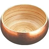 Artesà Bamboo Serving Bowl with Copper Finish, 17cm