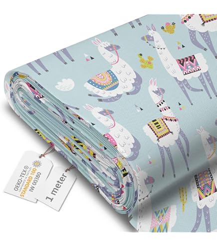DreamRoots Tessuto Oxford Impermeabile 600D, 220 G/m², Larghezza 160 Cm, Venduto Al Metro, Fantasia Geometric Mosaic, Per Esterni E Tappezzeria - 2
