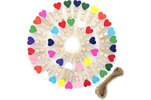 SHSHbuy 100 Piezas Mini Madera Pinzas,Madera Clips de Fotos Pinzas para la Ropa,Pinzas Fotos Pequeñas para Colgar Fotos,Tarjetas,Papel,Bodas,Fiestas,Manualidades 3.5CM