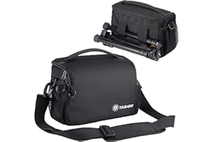 TARION Borsa Fotografica Piccola Compatte: Borsa a Tracolla per Fotocamera SLR DSLR Obiettivi Accessori Custodie e Borse per Reflex(TSB-S)