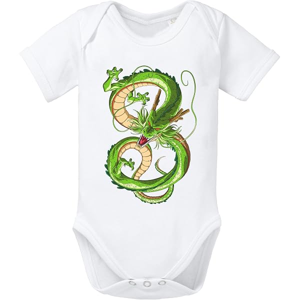 Body Bébé Dragon Ball – Goku Et Goten Père-fils, Taille 6 Mois, 100% Coton