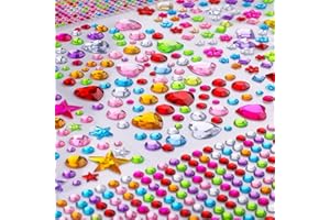 SVALOR 1510 Pièces Strass Autocollants, Strass Auto-adhésif, Autocollants Strass Paillettes, Différentes Tailles Strass Autocollant, pour DIY, L'artisanat, Cartes de Vœux etc.