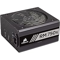 Corsair RM750x 80 PLUS Gold, 750 W Fully Modular ATX Power Supply Unit - Black