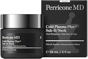Perricone MD Cold Plasma Plus+ Sub D/Neck -Neck & Jawline Firming Treatment with DMAE & Caffeine 59ml – Anti-Aging Contouring Cream to Sculpt, Tighten & Reduce Double Chin, Improve Elasticity