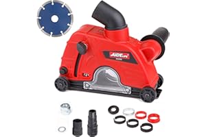 Aidelife Universal Absaughaube für Winkelschleifer mit Diamant-Trennscheibe 125 mm x 22,2 mm