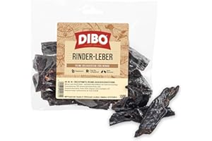 DIBO Rinderleber, 100g-Beutel, der kleine Naturkau-Snack oder Leckerli für Zwischendurch, Hundefutter, Qualitätskauartikel ohne Chemie von DIBO