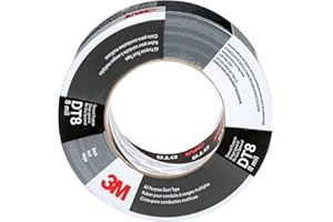 3M Cinta americana multiuso DT8, Negro, 48 mm x 23 m, 0.2 mm, envueltos individualmente