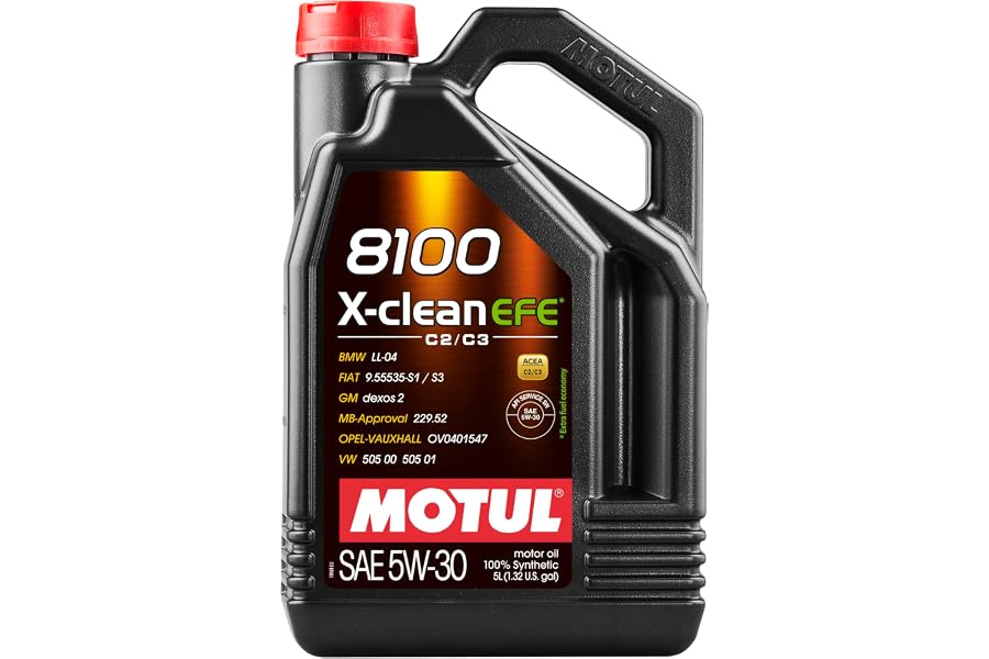 Motul 8100 X-Clean EFE 5W30 - Aceite, 5 L, El embalaje puede variar
