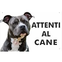 AMSTAFF Hundeschild Aus Aluminium Dibond – 3 Mm Dick, 20x30 Cm – Wetterfest, Made In Italy