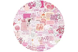 CHAOPAITIEZHI Die Bibel Aufkleber - 100 Stück Jesus Stickers für Skateboard, Graffiti, Motorräder, Fahrrad, Snowboard, Gepäck, Laptop, Auto, Koffer - Wasserdichte Vinyl für Kinder und Jugendliche