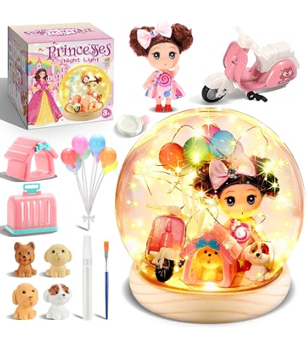 Kit Diamant Painting Chat – Veilleuse Enfant 3-10 Ans – Activité Manuelle Créative, Lampe De Chevet Douce – Cadeau Fille Bricolage