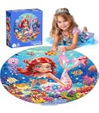 BenBen Puzzle Sirène 52 Pièces – Grand Format 66x70 Cm, Jeu Éducatif Pour Enfants 3-6 Ans