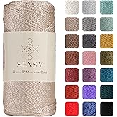 2 Mm - 200 gr Polyester Makrome Ipi S&uuml;tl&uuml; Kahve 230 M Polyester Makrome Ip Supla Ip Ve &Ccedil;anta Ipliği