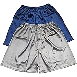 Sanraflic Herren Satin Boxershorts 3er Pack Unterwäsche