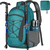 RAINSMORE Hiking Backpack 40 Litres Travel Backpack for Men Women Waterproof Backpack Foldable Lightweight Backpacks for Camp