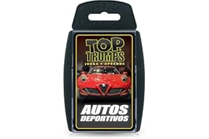 Top Trumps Cards Coches Deportivos - Cartas Españolas, Juegos De Cartas Adultos, Juegos De Cartas Para Niños, Cartas De Trivia, Desde 6 Años, Para 2+ Jugadores