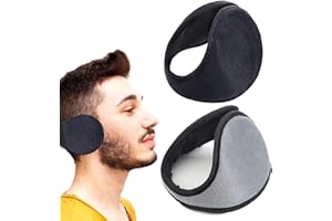 SYXLS 2 szt. Pluszowe Nauszniki dla Kobiet i Mężczyzn, Składane Rozciągane Ocieplacze na Uszy Polar Polar Zimowy Ocieplacz Nauszniki, Nauszniki do Narciarstwa Chodzenia Biegania