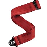 D'Addario Accessories Gitar Kayışı (50BAL11), Kan Kırmızısı