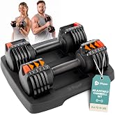 Lifepro Ayarlanabilir Dambıl - 6,8 kg 11,3 kg 19,5 kg 55 lb 90 lb 6in1 Dambıl Ayarlanabilir Ağırlık, Kompakt Hızlı Ayarlanabi