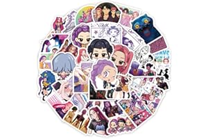 VAWSVOCS 74PCS pcs Kpo-p DDemon H-Hunters Goodies Autocollants Stickers, en vinyle, autocollants graffiti, autocollants imperméables pour ordinateur portable, bagages, fournitures de fête, adolescents (A)