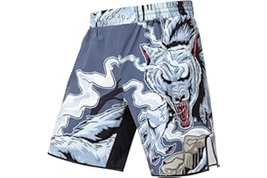 LAFROI Uomo Pantaloni da MMA, Boxe, Cross Training e Altri Sport da Combattimento-QJK06