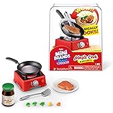 Mini Brands Zuru Really Works Magic Cook Kitchen Kaps&uuml;l Seri 1 (Tavalı Biftek), Minyat&uuml;r &Ccedil;alışan Mutfak Aletleri, Yenmez Kole