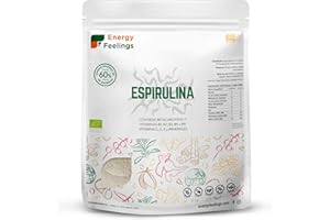 F ENERGY FEELINGS Energy Feelings - Spirulina Polvere - Quantità insolita di proteine ​​complete - 1000 grammi