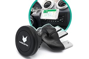 Mobilefox Magnetyczny uchwyt na telefon komórkowy z gniazdem CD pasuje do Samsung Galaxy S24 S24+ S23 S23+ S22 S21 S20 S20+ Ultra S10 S10+ S10e S9 S8 S7 czarny