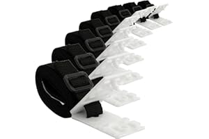 Zelsius Haltebänder, 8-er Set Befestigungsbänder und Klammern, Ersatzteil Zubehör für fahrbares Aufrollsystem, für Pool-Planen/Abdeckungen