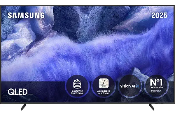Samsung TV 65 Pulgadas QLED QE1F 4K Smart TV con Vision AI, 100% Volumen de Color con Quantum Dot y más de 500 Canales TV Plus