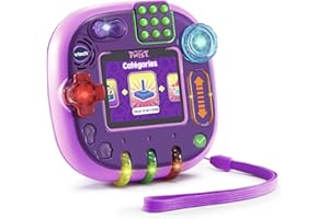 VTech - Console Rockit Twist - Console de Jeu éducative dès 4 Ans - Rose translucide (606065)