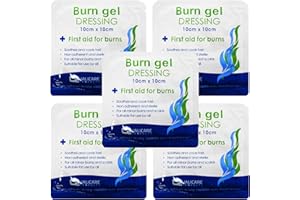 Qualicare Medium Size 10cm x 10cm Non Adherent Burns Scalds Dressings 5 Pack