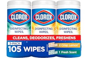 Clorox Disinfecting Wipes, 35 Wipes/Tub, 3 Tubs/PK, White, Sold as 1 Package
