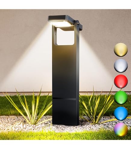 Bornes Extérieures LED 6W IP65 | Éclairage Chemin Jardin Terrasse | 4000K Blanc Naturel | Lot 2 Pièces 60 Cm