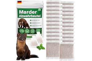 PUCIUUA Marderschreck Auto Pouch, Marderabwehr mit Duft-Haken, Sicher für Haustiere, Effektiv gegen Marder & Mäuse | Für Auto, Garten, Garage, Dachboden